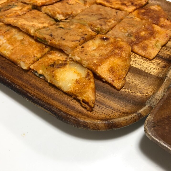 卵白消費にも 卵とキムチで簡単チヂミ やる気 レシピ 作り方 By たこべいべい 共働き夫婦の言い訳料理ブログ 楽天レシピ